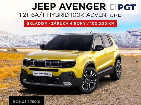JEEP AVENGER 1.2T 6A/T HYBRID 100K ADVENTURE JEEP AVENGER 1.2T 6A/T HYBRID 100K ADVENTURE